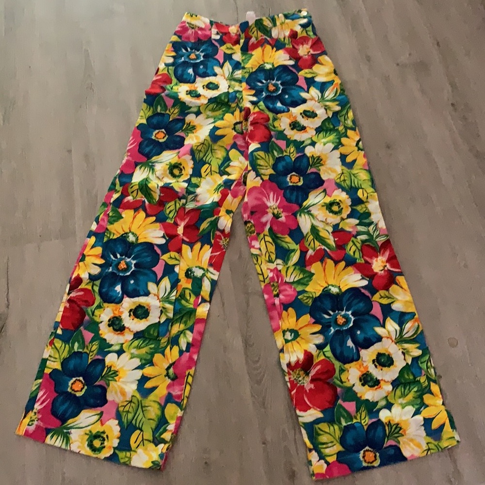 Pants linen wide leg